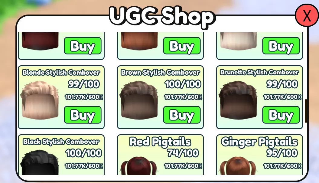 Коды для Эмоция для UGC